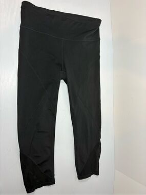 GAP Black High-Rise Cropped Workout Leggings